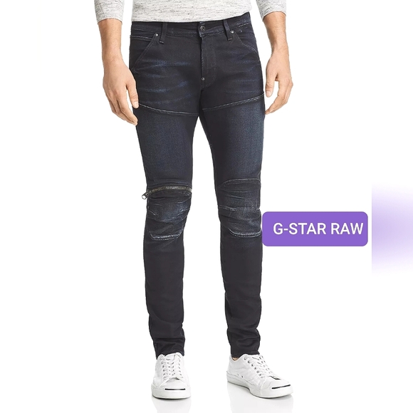 G-STAR 5620 3D ZIP KNEE SKINNY MEN’S JEANS IN ULTRAMARINE